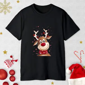 الأسرة مطابقة الغزلان طباعة ملابس عيد الميلاد ، الأم ، الأب ، الابنة ، الابن تي شيرت ، بدلة الطفل ، ملابس حفلة عيد الميلاد أفضل 6 ملابس مطابقة للأب والابن - رقم 5