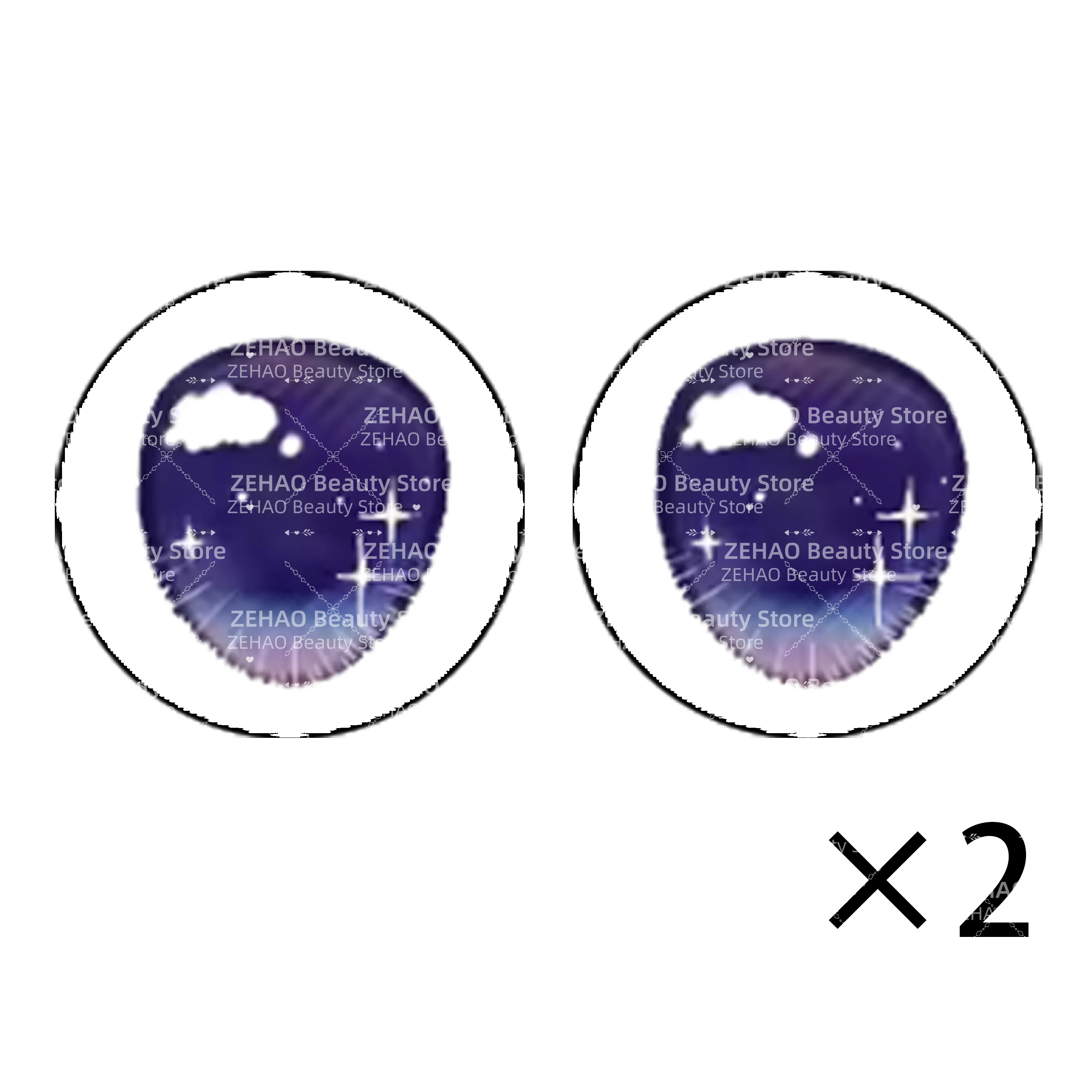 12PCS Glass Cabochon 10MM-40MM Dreamy And Mysterious Glass Eyes   Doll BJD DOLL  DIY Handmade Accessories  JD026