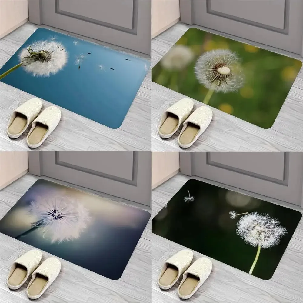 Dandelion Landscape Pattern Door Mat Decoration Home Bathroom Floor Mat