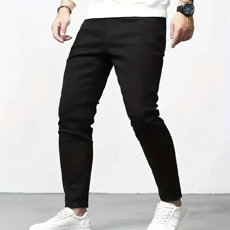 Nieuwe Mannen Stretch Skinny Jeans Fashion Casual Slim Fit Denim Broek Wit Zwart Blauw Broek Mannelijke Merk Kleding maat 27-36