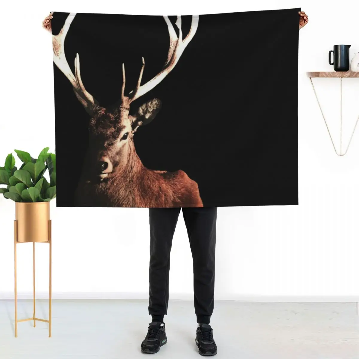 Buff Deer - Lindy Focus Icon Throw Blanket Camping Hairys Heavy cosplay anime for sofa Plaid Blankets