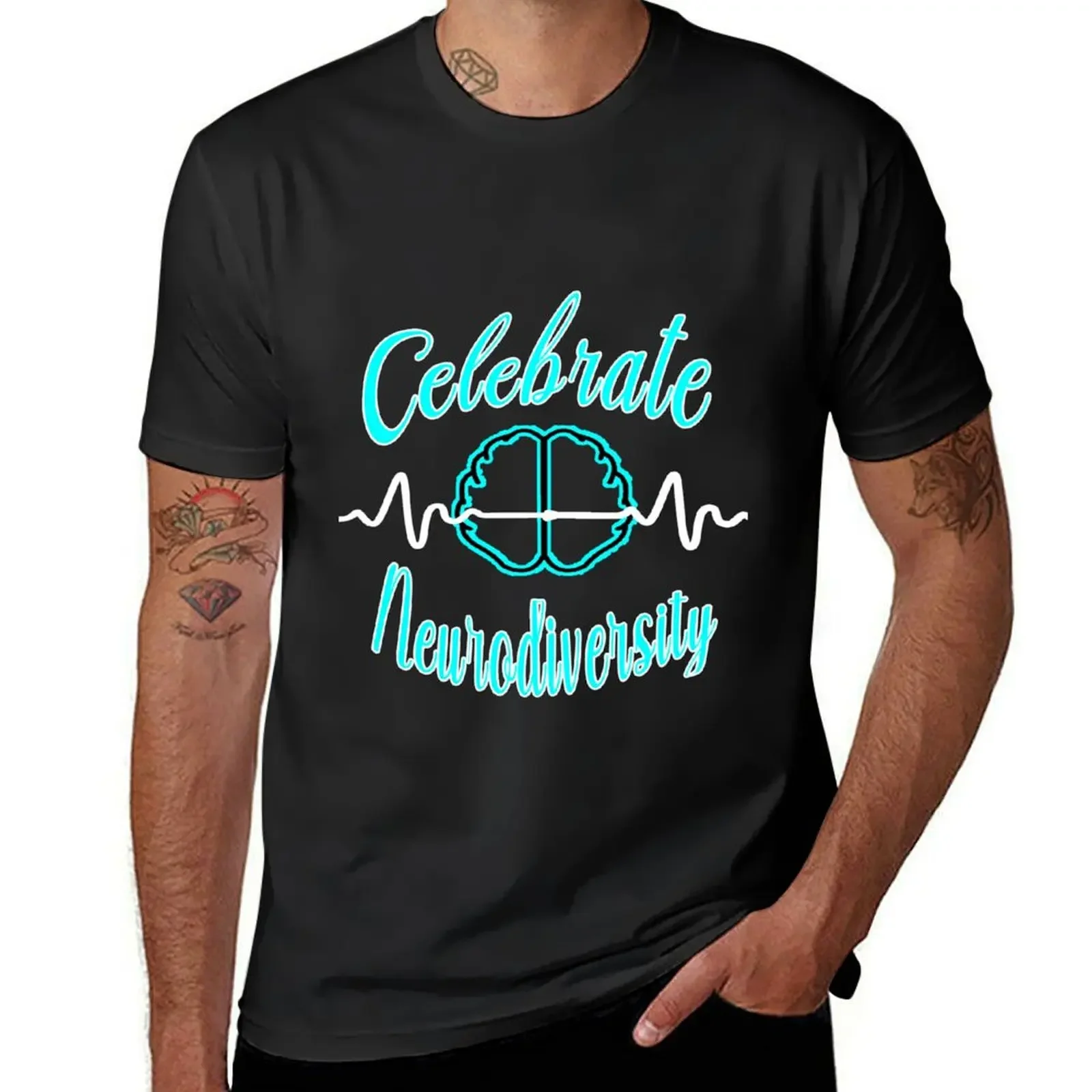 Celebrate Neurodiversity T-Shirt quick drying shirts graphic tees T-shirt men