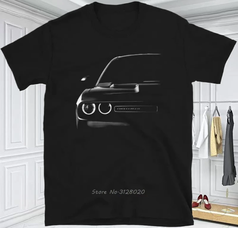 

Классическая американская футболка Challenger Muscle Car, мужская винтажная гоночная футболка из 100% хлопка с короткими рукавами, повседневная футболка, размер S-3XL, уличная одежда