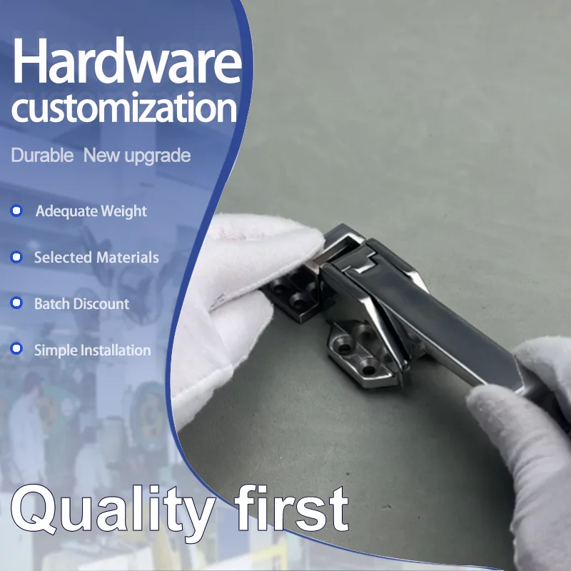 304 Stainless Steel Handle Lock for Industrial Refrigeration Furnace Steam Cabinet Sealing Door with Kitchen Equipment