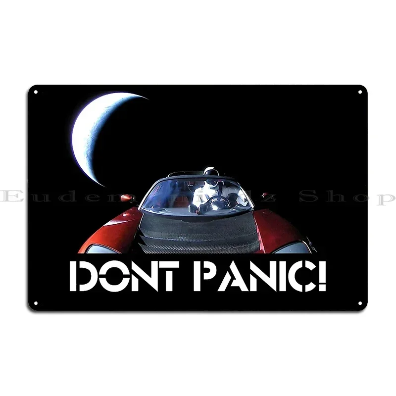 Dont Panic Metal Sign Cave Cinema Garage Printing Rusty Tin Sign Poster