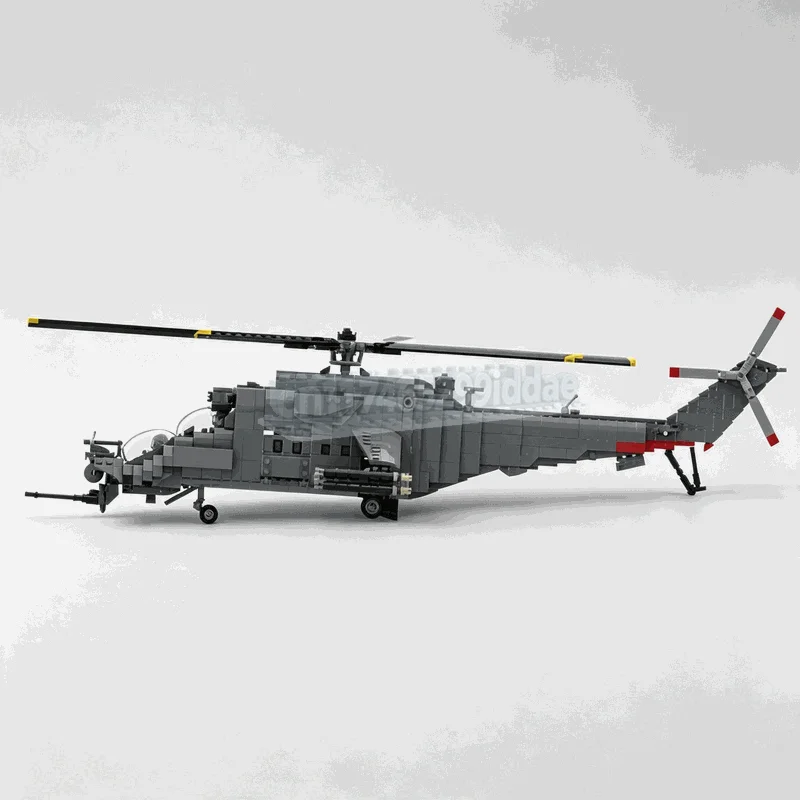 1428PCS Custom Twin Rotor Helicopter Building Blocks Aviation Aircraft Model DIY Assembly Toy Creative Display Collection Gift