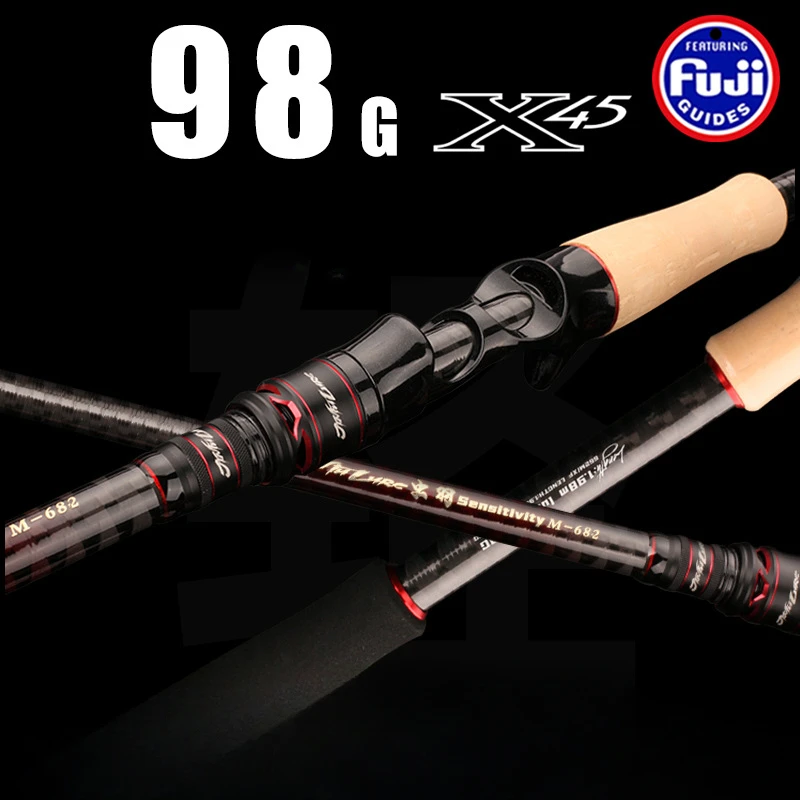 Jintu-lure Rod Full Fuji Guide Ring Large Cone M/MH Ultra Fast Ultra Light Casting Rod Insect Rod 1.98m 2.04m Bait Weight 3g-18g