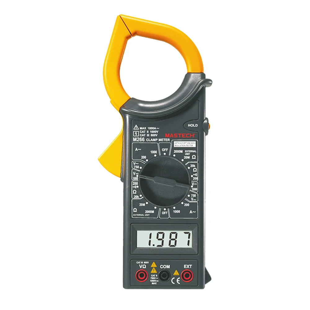 

Mastech M266 Digital Clamp Meter Current Pliers Voltage Circuit Tester Pincers Multimeter Homeheld Professional Electrical Tool