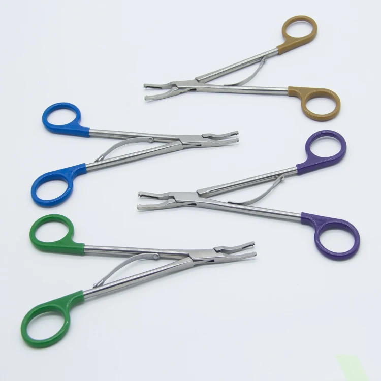 Aplicador de clipe de polímero cirúrgico laparoscópico sem clipe