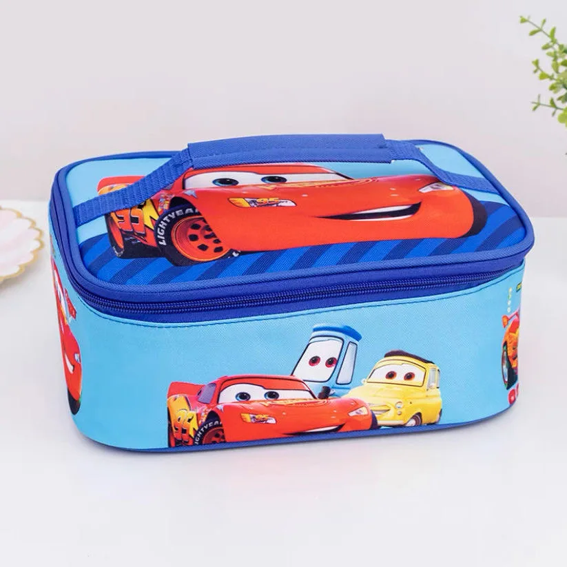 Disney cartoon cars Stitch cute lunch box bag frozen barbecue handbag Outdoor  tote bag