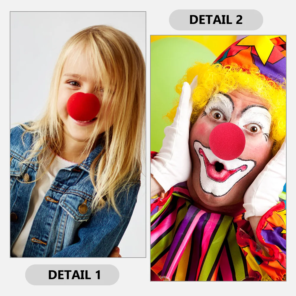 100 pezzi naso in spugna da clown espandibile grassoccio indossabile per il carnevale vestire circo festa divertente puntello decorativo naso in spugna da clown