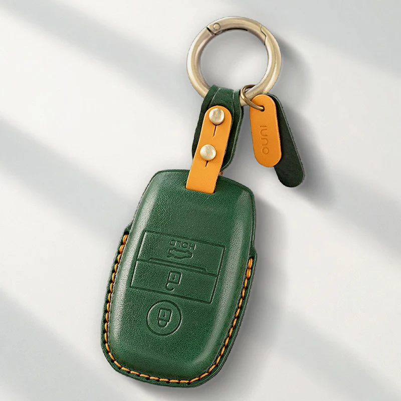 

Genuine leather Protector For KIA K2 K3 K4 K5 Sportage Cerato Optima RIO Picanto Soul Sorento Sedona Key Case Cover Fob