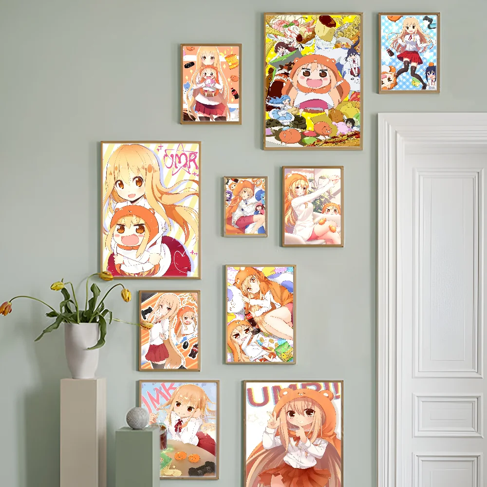 Himouto Umaru-chan Anime Posters Sticky HD Quality Wall Art Retro Posters For Home Kawaii Room Decor