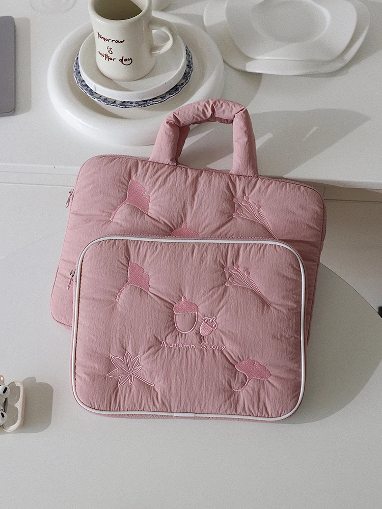 刺繍入りラップトップバッグ-レディース-新しいスタイルの収納-book-4-インチ-matebook-xiaoxin-air4-タブレット-インチ-ipad-用