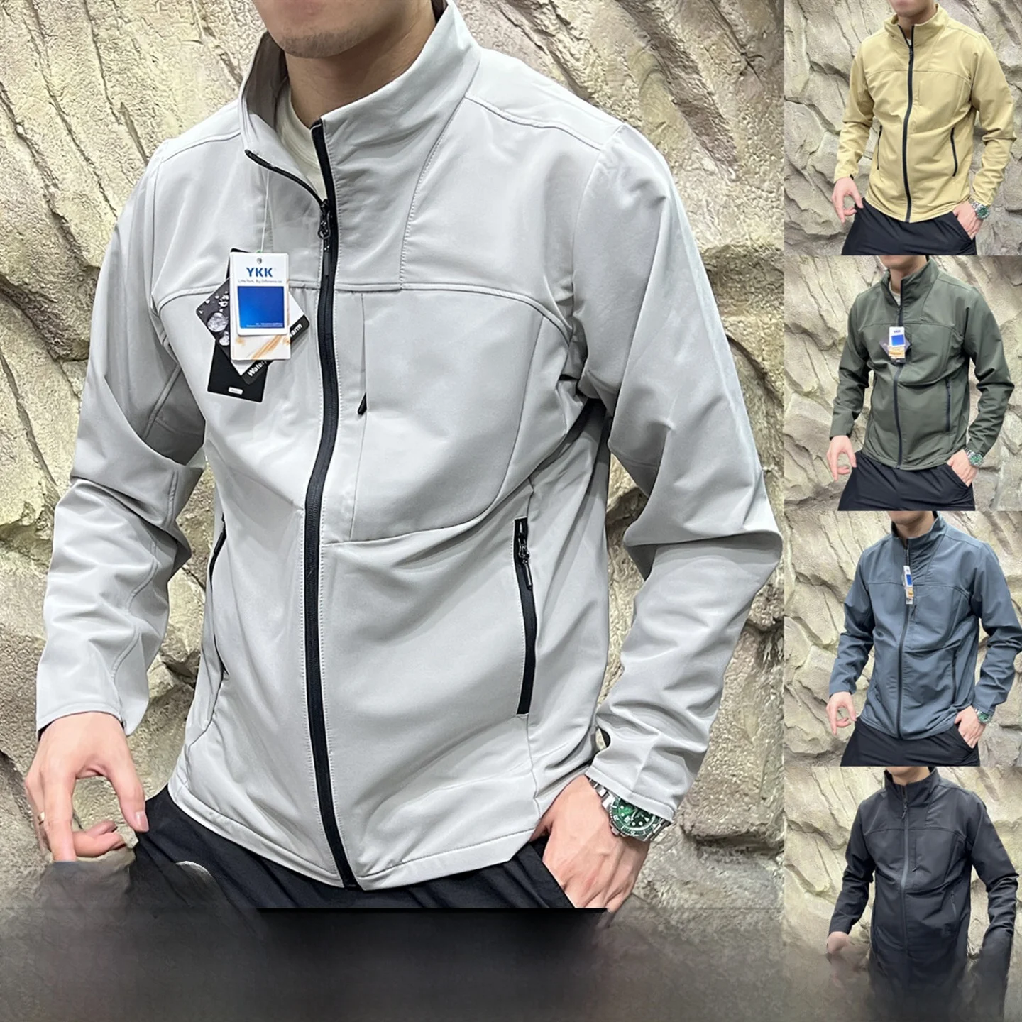 

Мужская водонепроницаемая подкладка Fce на открытом воздухе, мягкая ell Jaet, тонкая бархатная отделка с 3D контуром, осенняя мода, полиэстер, амиачное волокно