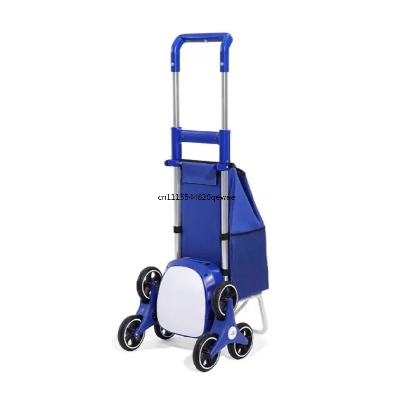 For ZW030 Electric Stair Climbing Cart 30KG Foldable Shopping Trolley Easy Carry