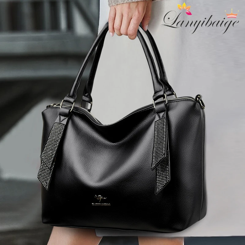 Genuine Leather Handbags Ladies Bags Designer Luxury Tote Bag High Quality Shoulder For Women Large capacity Crossbody Bag Bolsa