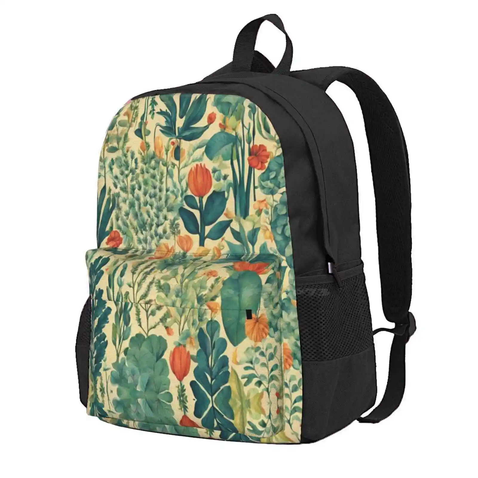 

Plants And Flowers Hot Sale Schoolbag Backpack Fashion Bags Plant Exotic Nature Leaf Jungle Floral Beautiful Forest Foliage