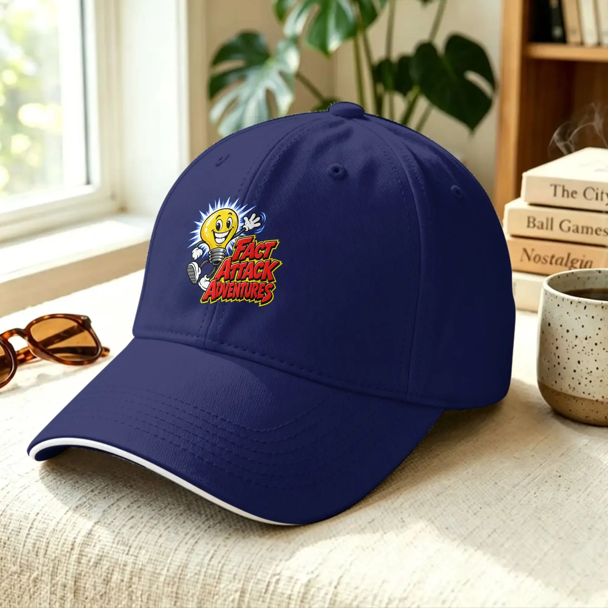 Summer Casual Baseball Cap Light Bulb Fact Attack Adventures Fishing Hip Hop Hats For Men Women Sun Visor  Fashion Baseball Caps
