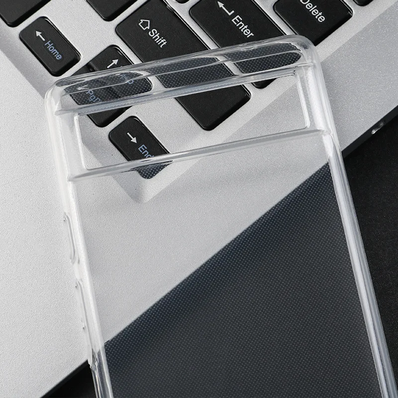For Google Pixel 6 6A 7 7A 8 Pro 8A Pixel 4A Shockproof TPU Bumper Clear Anti-Fingerprint Cover Case