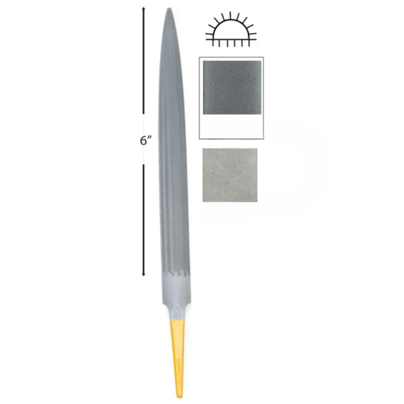 Wide semicircular file