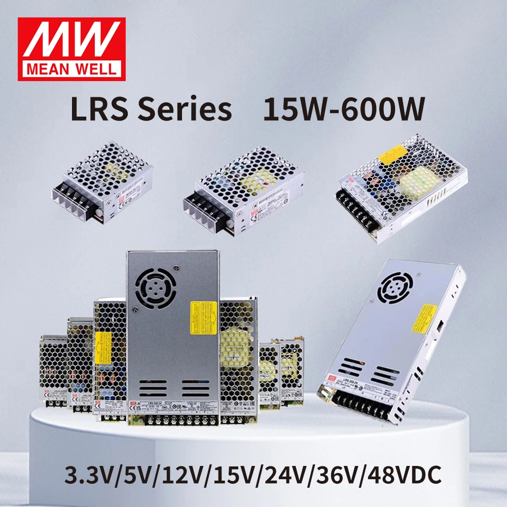 

Mean Well RS-15 RS-25 LRS-35 50 75 100 150 200 350 450 600W 5V 12V 15V 24V 36V 48V Single Output Switching Power Supply LRS-150W