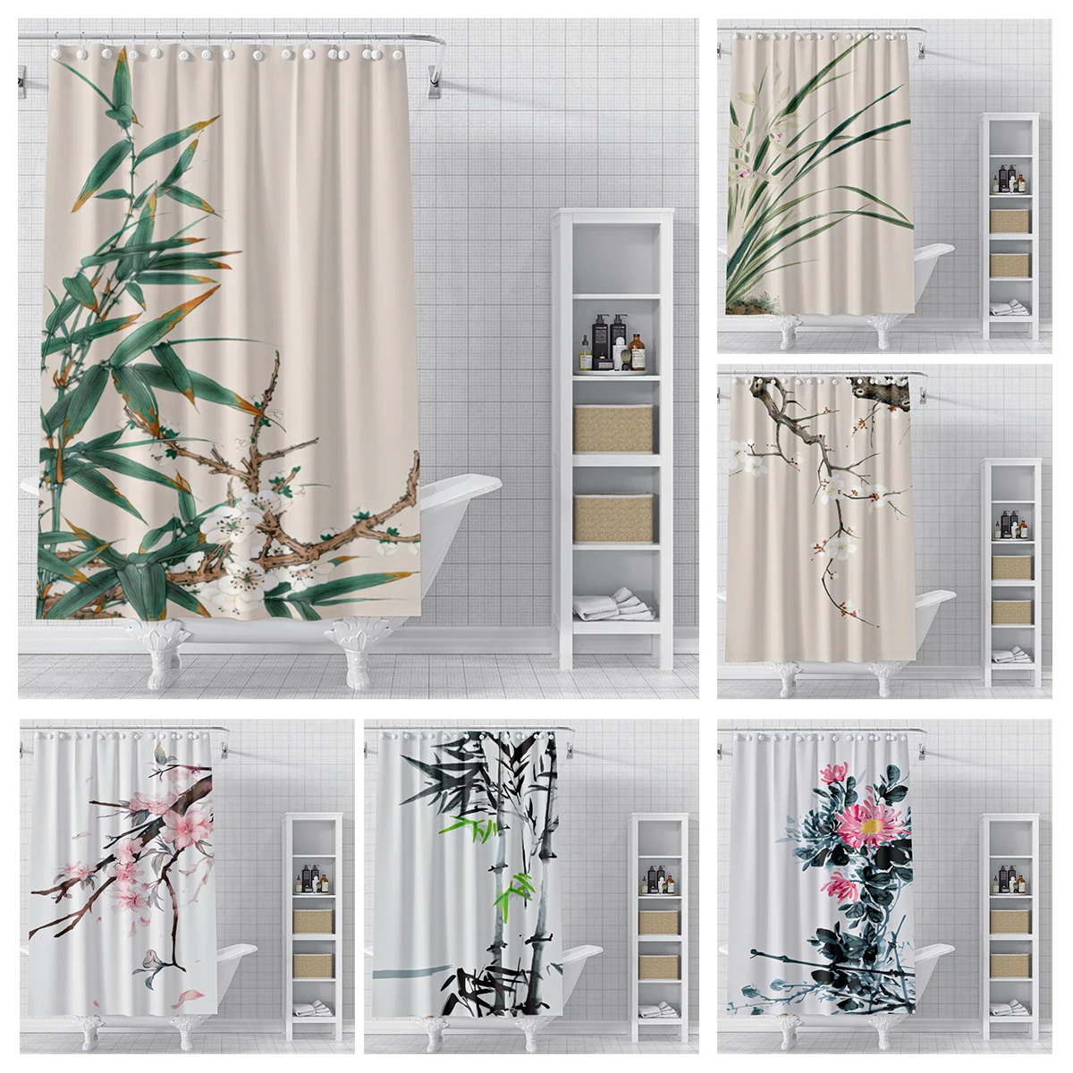 home shower curtains for bathroom waterproof fabric Natural Animal Style bathroom Curtains modern shower curtain 180x200 240x200