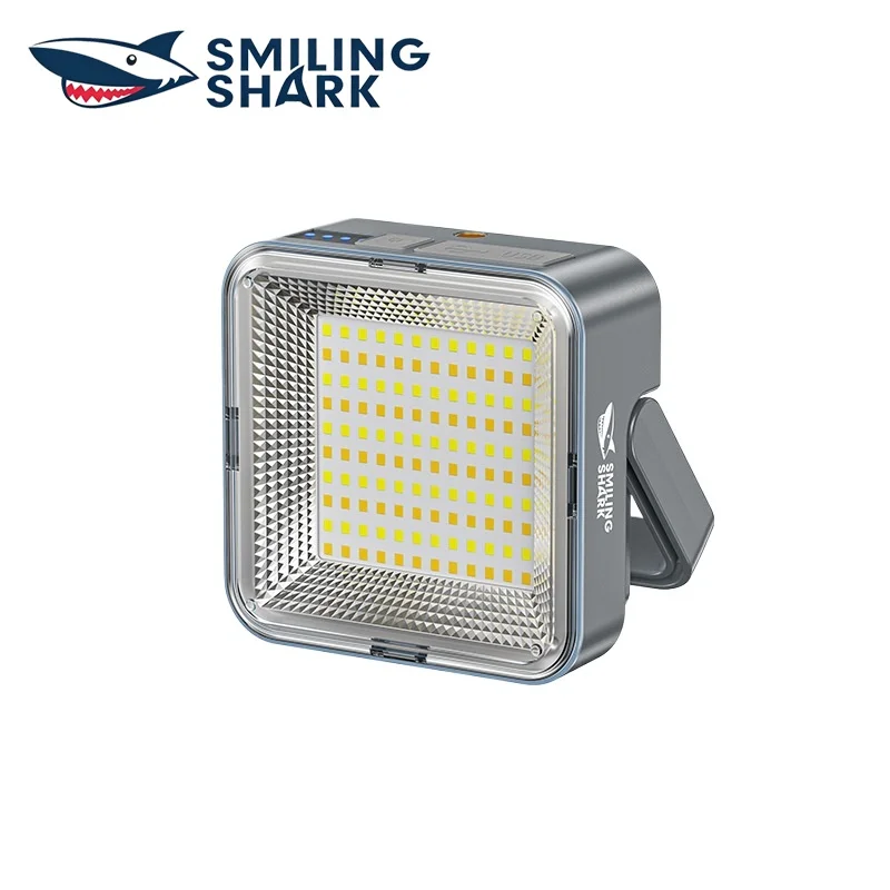 SMILING SHARK LED Camping Light Large Capacity Power Bank Portable Hanging Lamp Waterproof for Outdoor Camping LY-8218