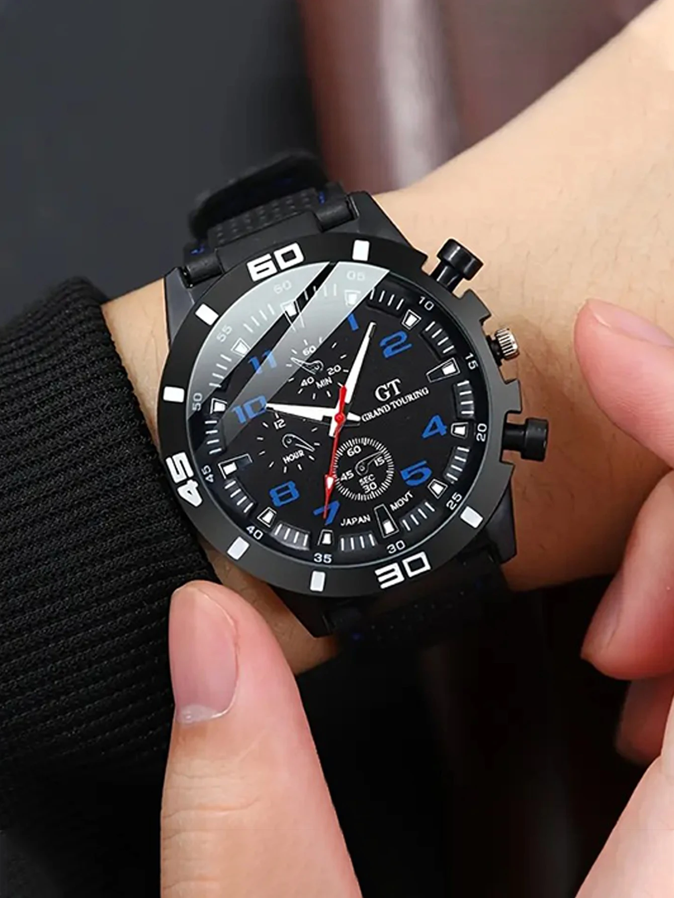 Men's Watch, Quartz Watch, Fashion Casual Watch, Elegant Silicone Strap, Round Dial