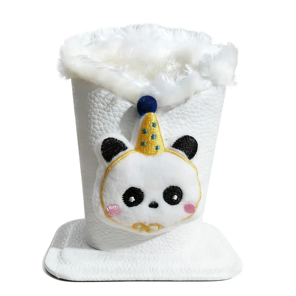 

Cartoon Leather Eyeglass Stand Safe Glasses Shelf Pen Container Office