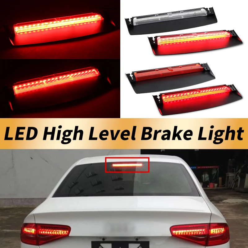 

1 шт. светодиодный 3-й стоп-сигнал с высоким креплением Canbus для Audi A4 A4L B8 2009-2016 Avant 2008-2015, сигнальная лампа заднего стоп-сигнала, автомобильные аксессуары
