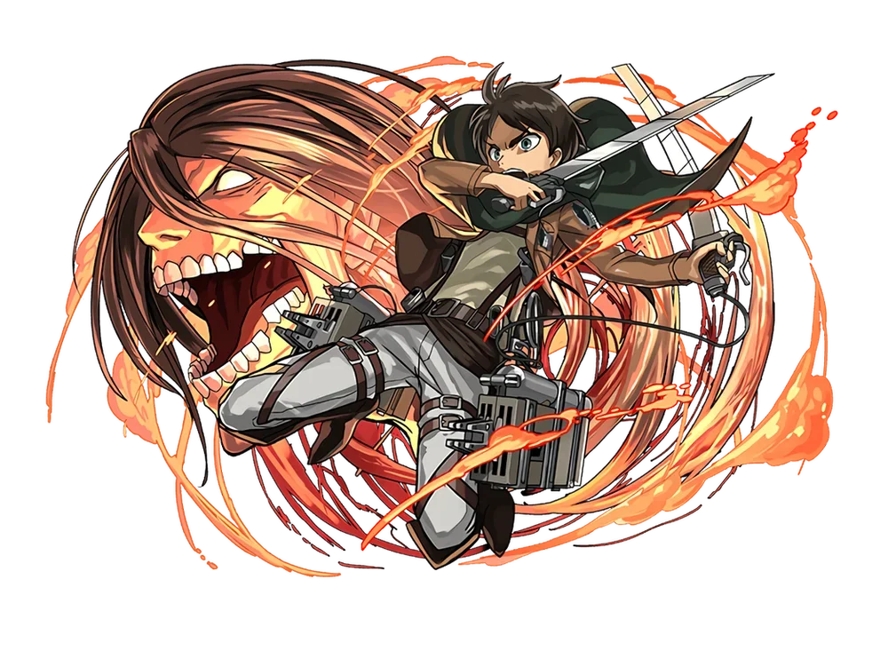 

Eren Yeager V10 Attack on Titan Weatherproof Anime Sticker Car Decal 3",6",8" 3 sizes for choice.