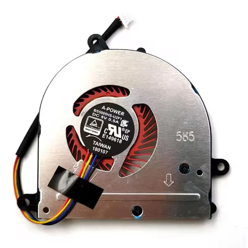 CPU Cooling Fan For MSI PS42 PE42 MS-14B1 14B2 14B3 S1-01 02 03 04 MX150 Modern 8RC 8RA 8MO BS5005HS-U2F1/BS5005HS-U2L1