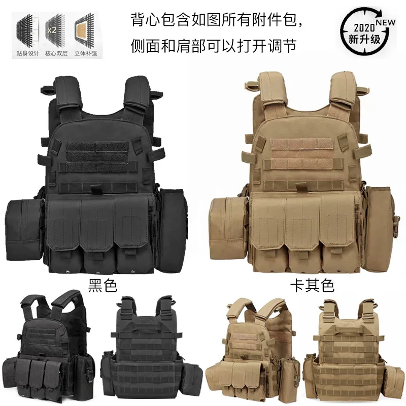 2025 Men's Tactical, Training Vest, Multifunctional Lightweight Bulletproof, Outdoor, Multi-Pocket Military Vest