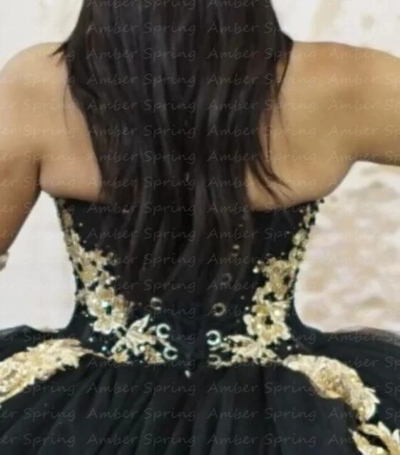 Vestidos de quinceañera dulces, apliques de encaje, cuentas de cristal, mangas cortas hinchadas, vestidos de cumpleaños de princesa para niña, vestidos de corsé