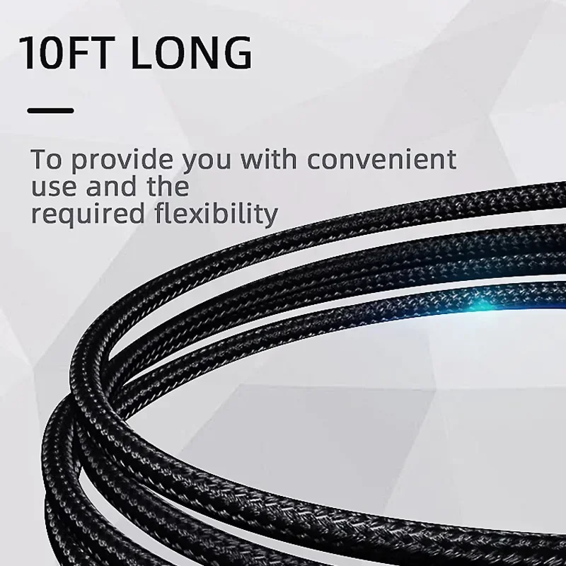 DATA FROG Durable 2 & 3 Meter Type C Charging Sync Cord Compatible With PS5 Xbox Series S X Gamepad view 2
