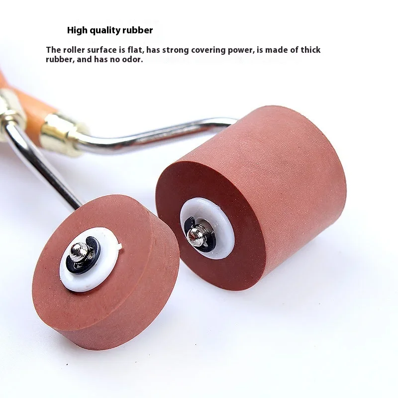 

Printmaking Drum Rubber Brayer Roller for Printmaking Ideal for Print Craft Stamping Brayers for Wallpapers and Scrapbooks