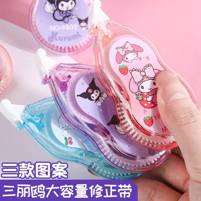 The Sanrio Family Series Kuromi Cinnamoroll Melody Correction Tape for Students with Correction Tape High Appearance Level Girl