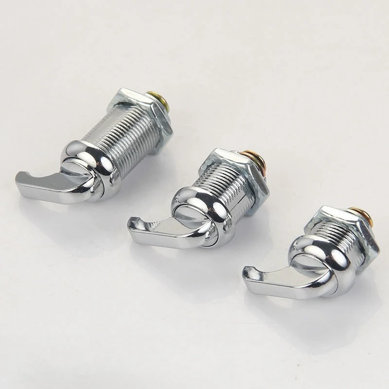 Cylinder Cam Lock with Lever Handle Swivel Type for Electrical Cabinet Switchgear Door Replacement Hardware