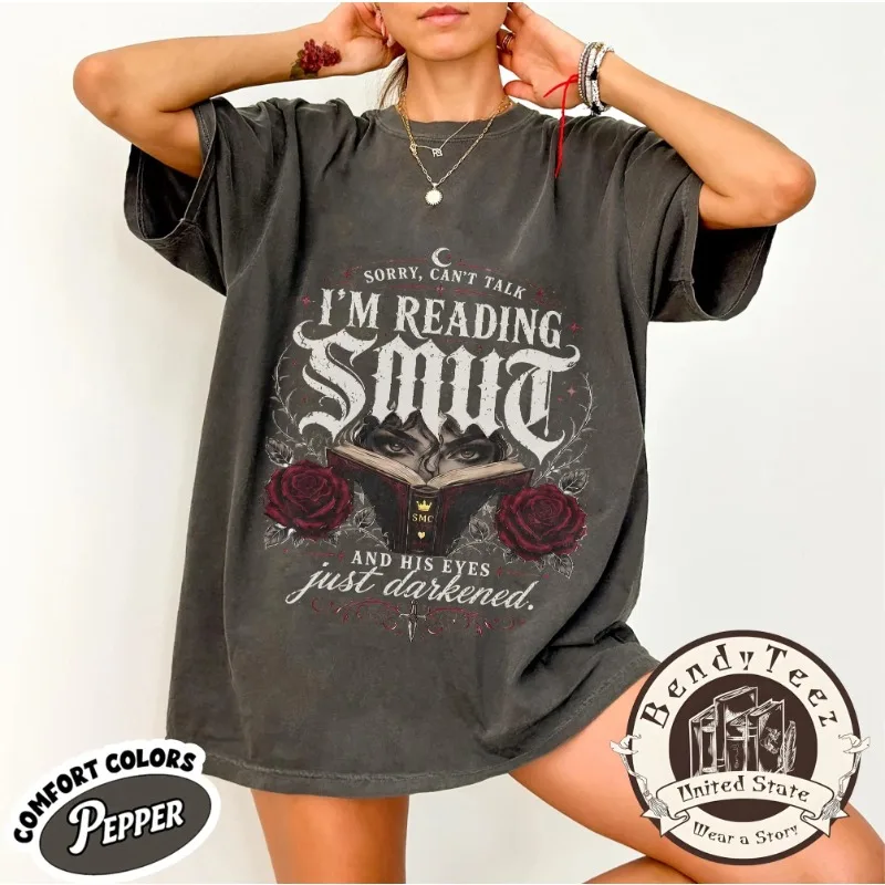 Dark Romance Reader Shirt, Spicy Book Lover Merch, Gothic Smut Book T-Shirt
