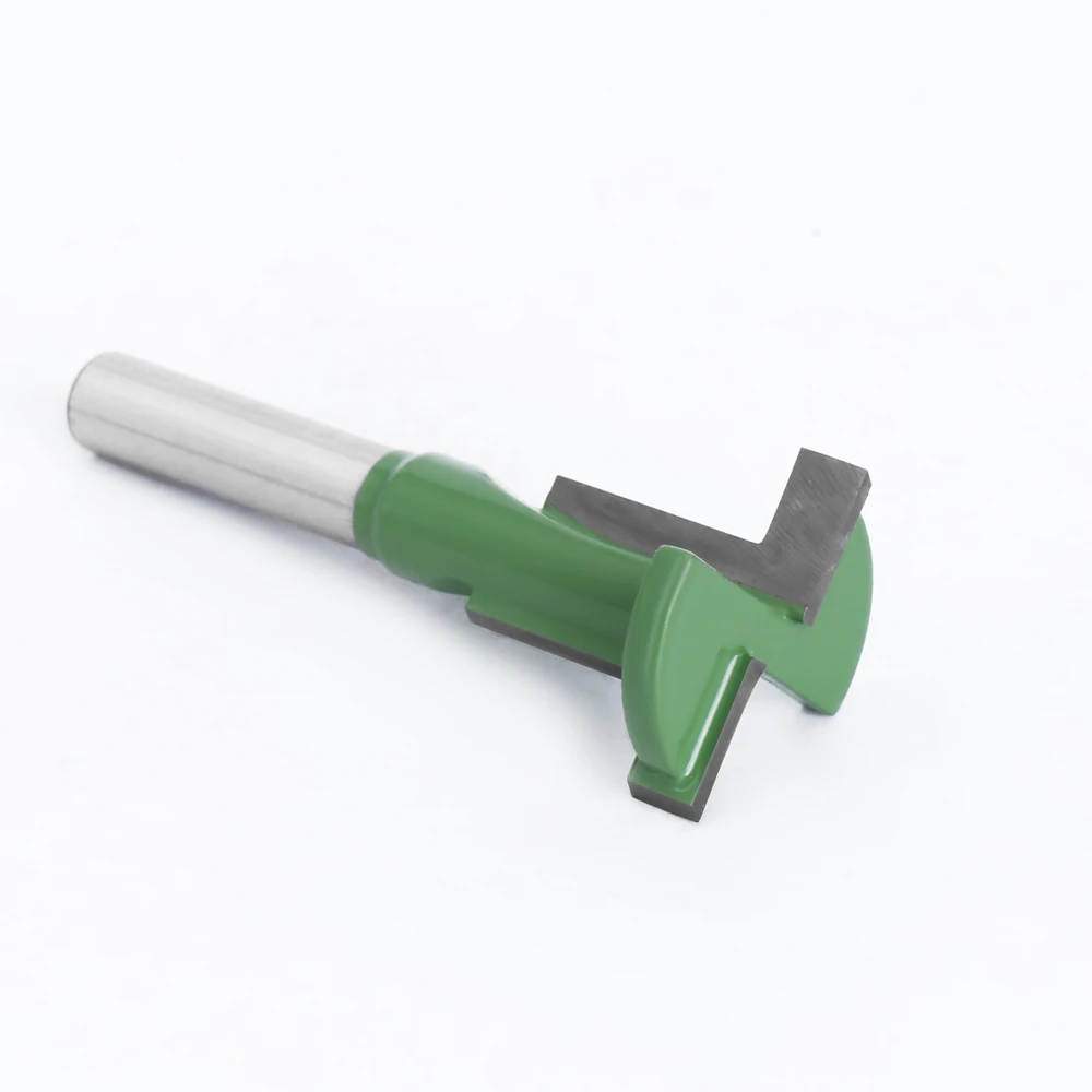 AURWOF 8mm gambo T-Slot Router Bit fresatura bordo dritto scanalatura fresa manico da taglio per legno lavorazione del legno MC02090
