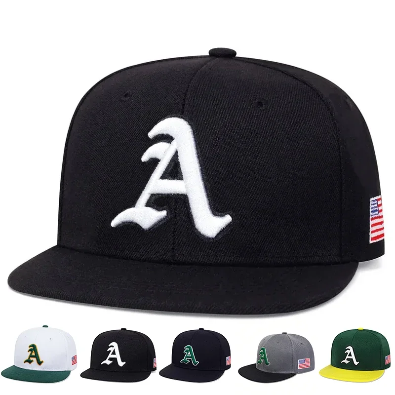 Unisex Gothic A Letter Embroidery Hip-hop Hats Spring Autumn Adjustable Casual Snapback Baseball Caps Outdoor Sunscreen Hat