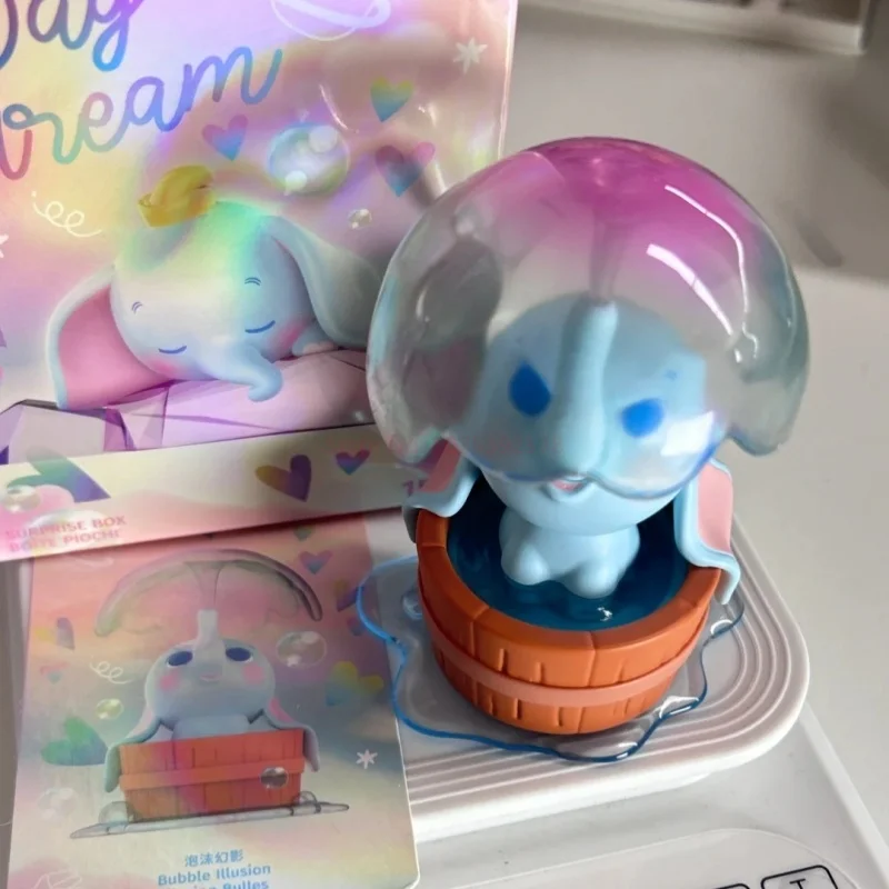 Miniso Disney pudełko z niespodzianką Dumbo dzienna seria iluzji Anime peryferyjne figurki modne słodkie garażowe zestawy zabawka na pulpit prezenty