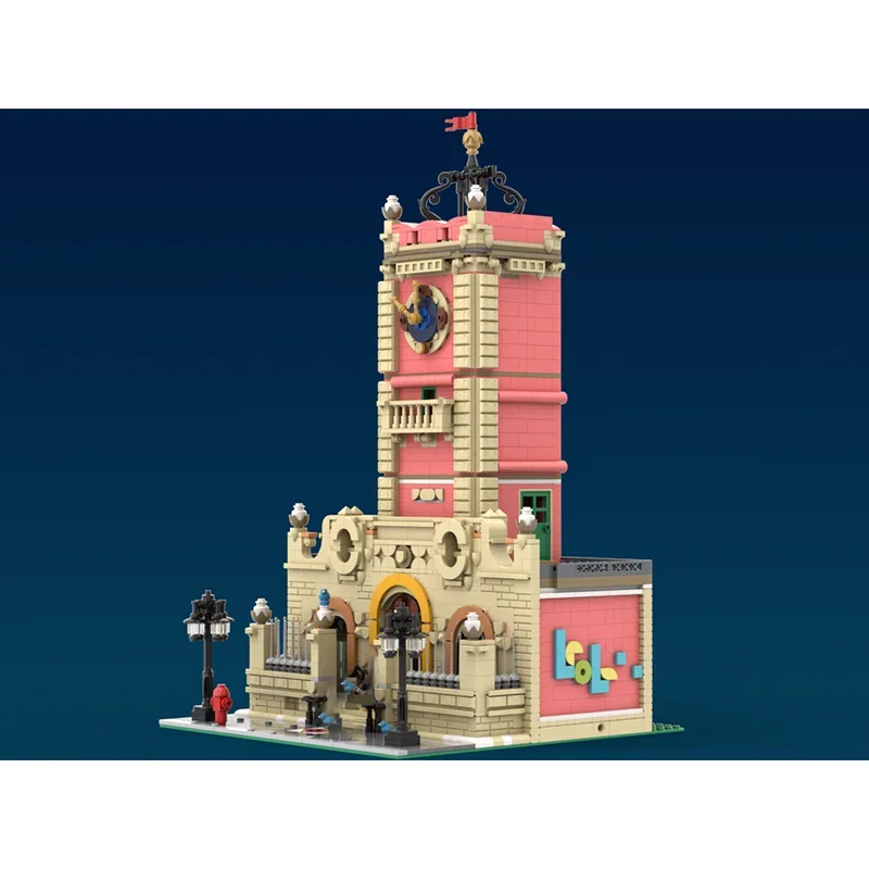 Moc Building Blocks Vecchia città Clocktower Tecnologia Mattoni modulari Modello Regali Giocattoli di Natale Set fai da te Assemblaggio