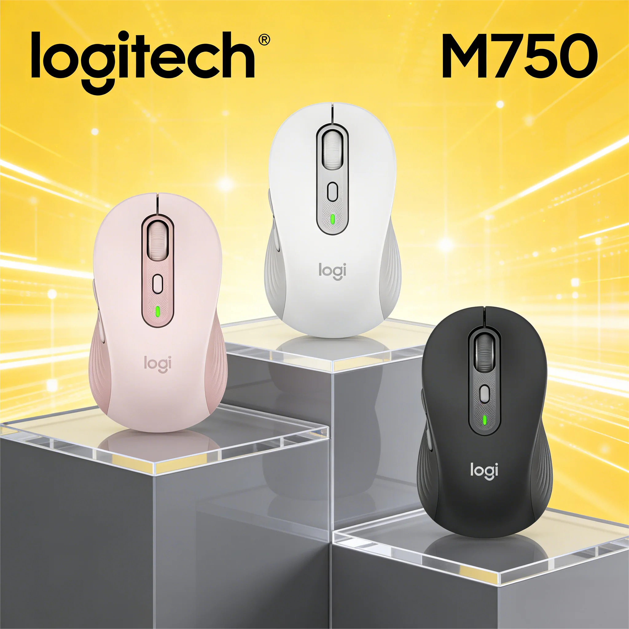

Logitech M750/G304/G203/MX Anywhere 3S/M330/M650 Wireless Mouse Dual-Mode Connection Logi Bolt Receiver Silent Click