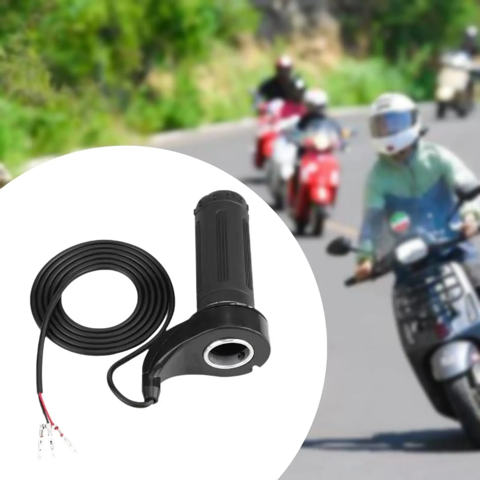 Electric Scooter Cuffs Throttle Motorcycle Handle Grip Right Side Responsive Speed Control 22.5mm for 24V 36V 48V 60V 72V
