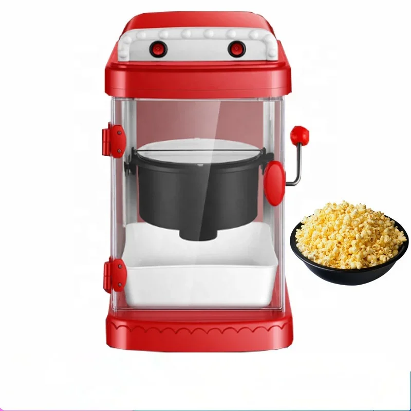 Sophisticated Technology Red Color Kitchen Appliance Corn Popper Popcorn Making Machine Maker Equipment