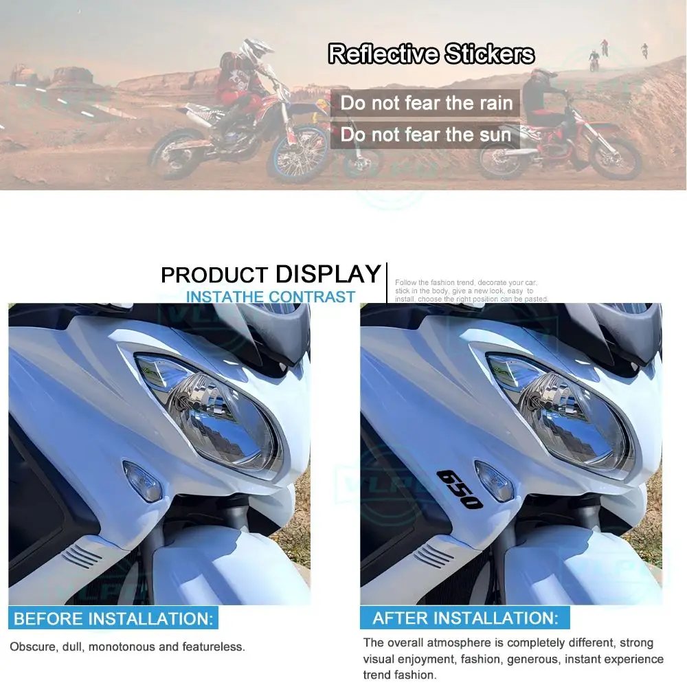 For Suzuki Burgman 650 Accessories Burgman650 20214 2015 Motorcycle Stickers Waterproof Decals