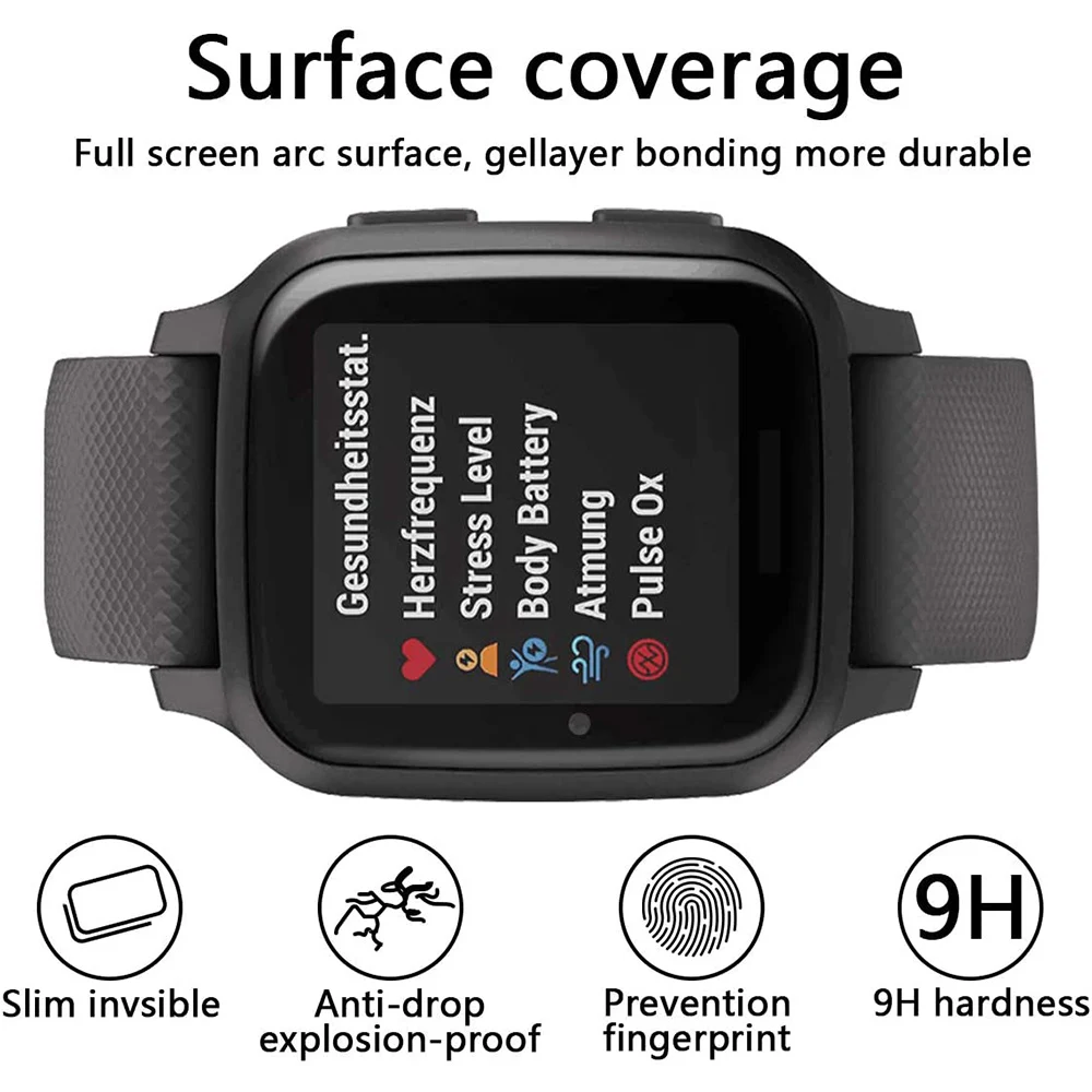 2/4/6 stücke 3d screen protector film für garmin venu sq smart watch bildschirms chutz weicher film nicht gehärtetes glas