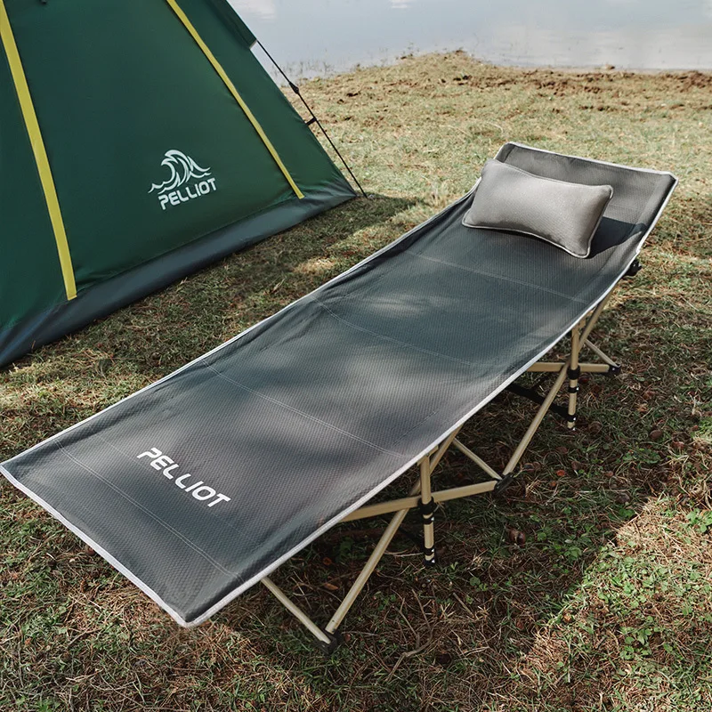 

Outdoor Camping Bed Ultra Light Aluminum Alloy Folding Bed Single Lunch Break Portable Office Home Camp Bed